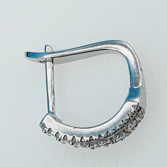 "925 Sterling Silver Cubic Zirconia Earrings, UU1P6A6161 - Picture 10 of 11